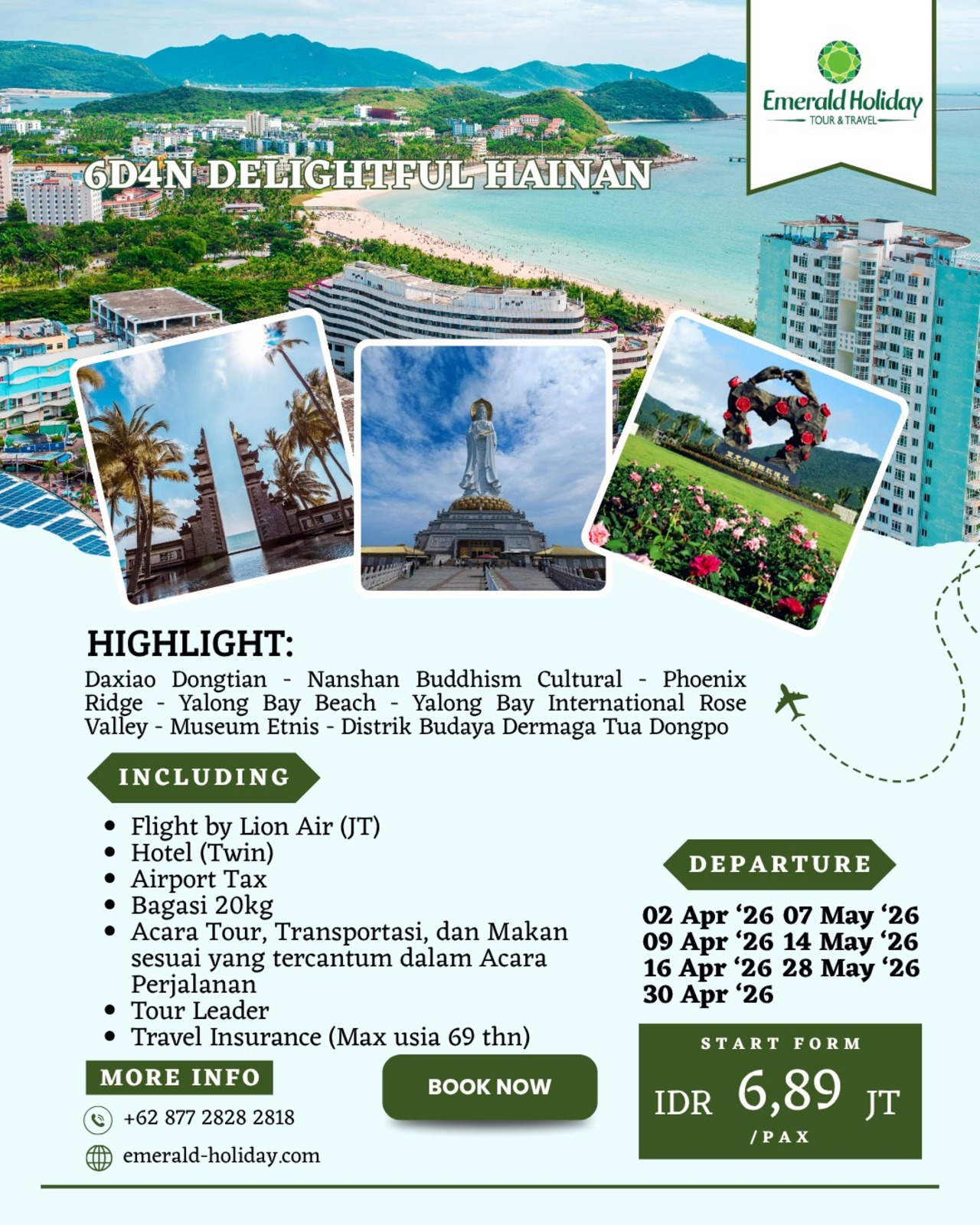 6D4N DELIGHTFUL HAINAN